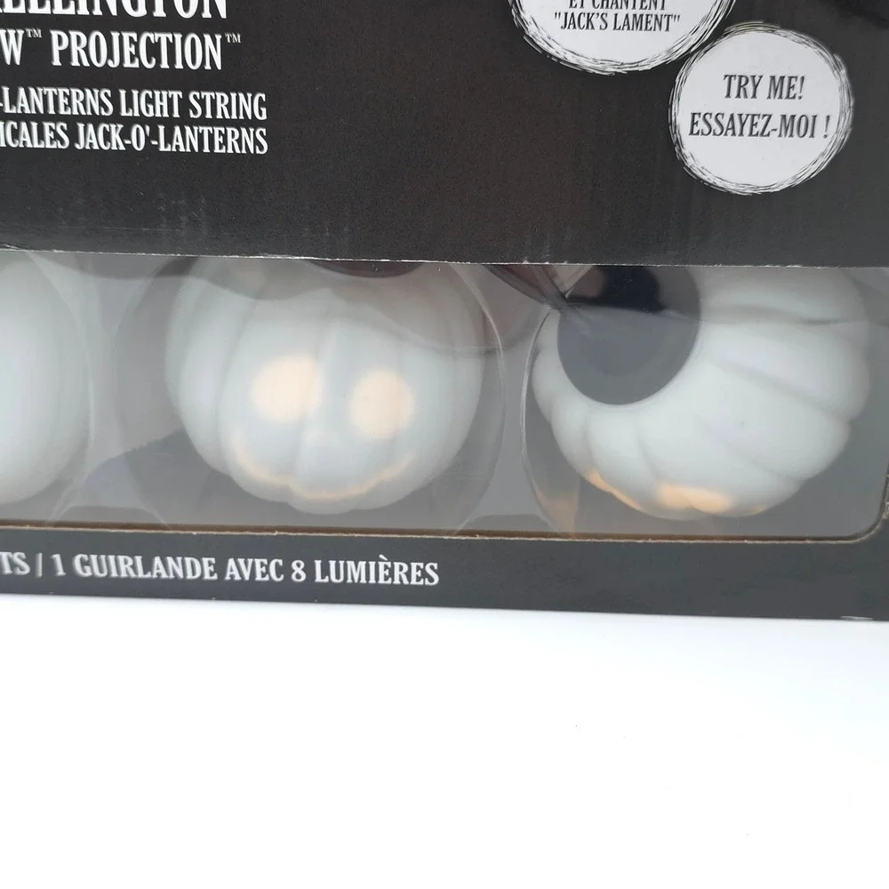 Disney Jack Skellington Musical Singing String Light 8ft Spooky Halloween Gothic